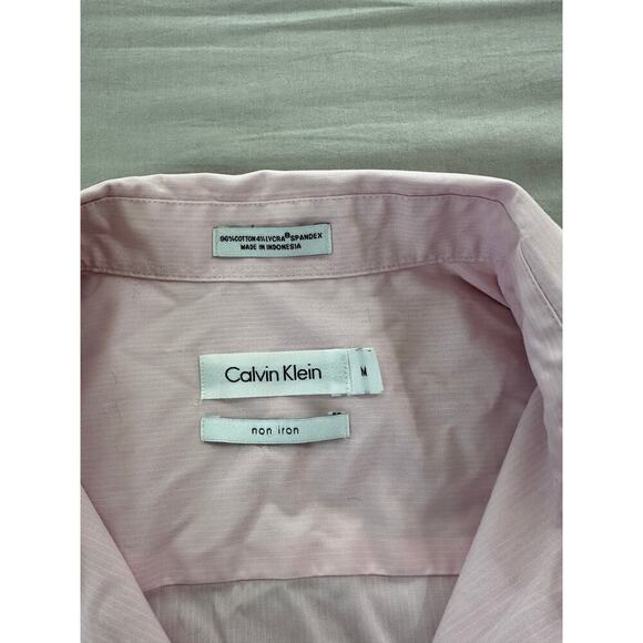 Calvin Klein Non Iron Men's Dress Shirt sz M - Picture 3 of 3
